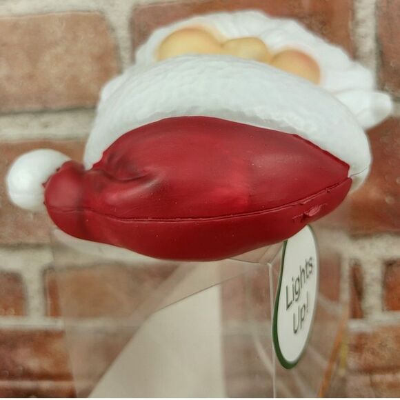 Santa Claus Lights Up Mini Christmas Tree Topper Light LED Glowing Decor Holiday - Picture 8 of 16